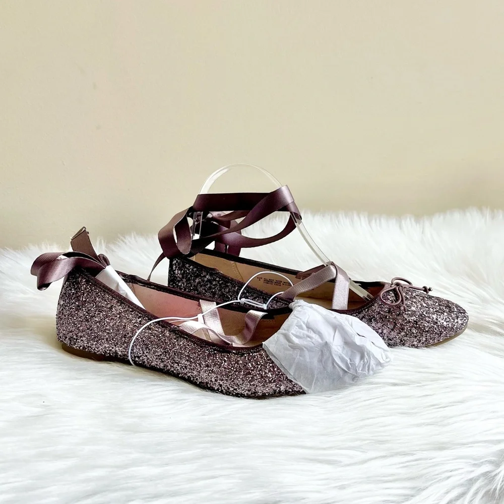 NWT Children’s Place Removable Ankle Wrap Ballet Flats